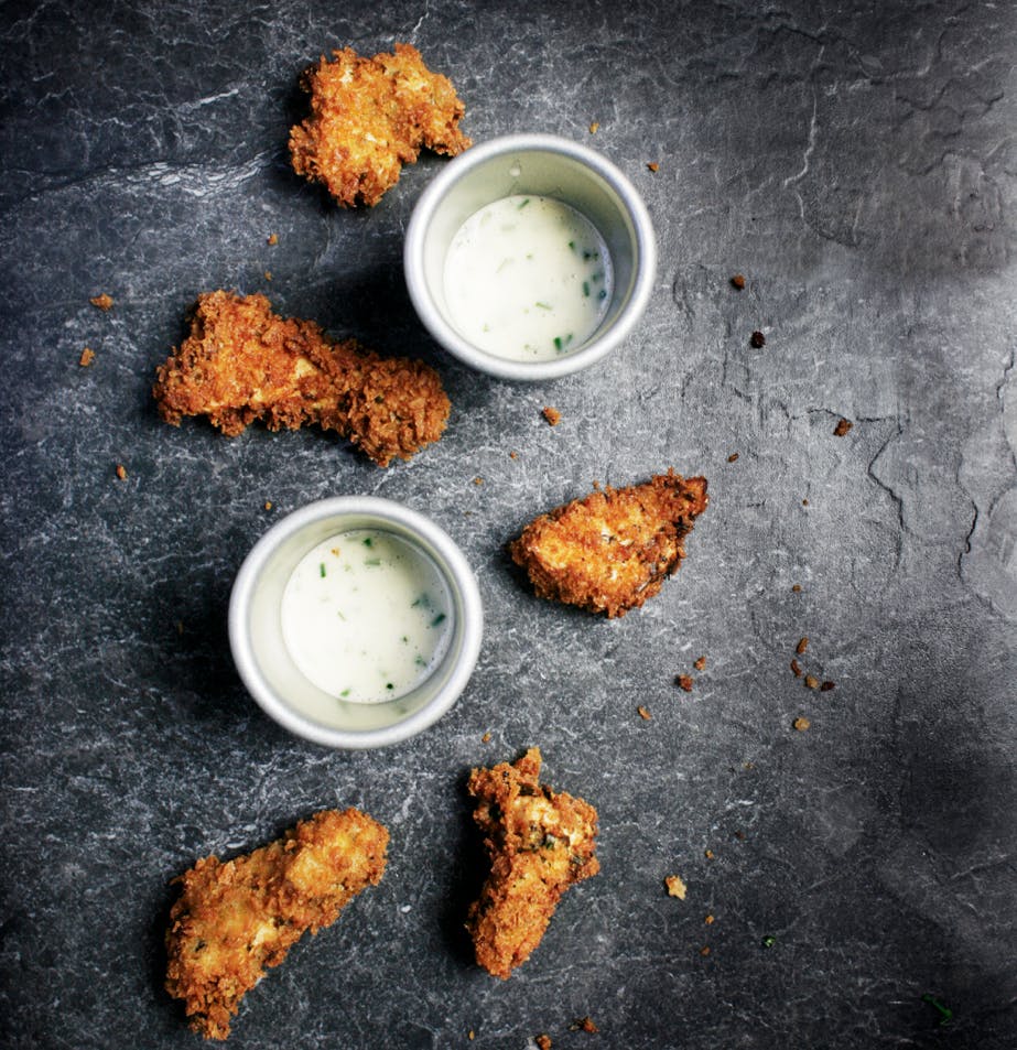 Crispy kylling med remuladedressing